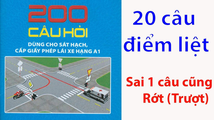 20 câu hỏi điểm liệt thi bằng lái xe máy hạng A1, A