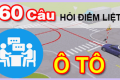 60 Câu hỏi điểm liệt lý thuyết thi bằng lái xe ô tô